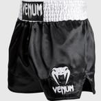Venum Classic Muay Thai Shorts Kickboks Broekjes Wit Zwart, Nieuw, Maat 46 (S) of kleiner, Ophalen of Verzenden, Venum