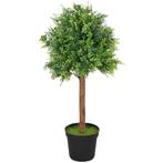 TRUUSK Kunstplant Kunstmatige Buxusboom 90cm - Plastic Plant, Huis en Inrichting, Verzenden, Nieuw