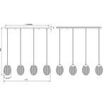 LED Hanglamp - Hangverlichting - Trion Feget - E27 Fitting -, Huis en Inrichting, Ophalen of Verzenden, Nieuw, Metaal