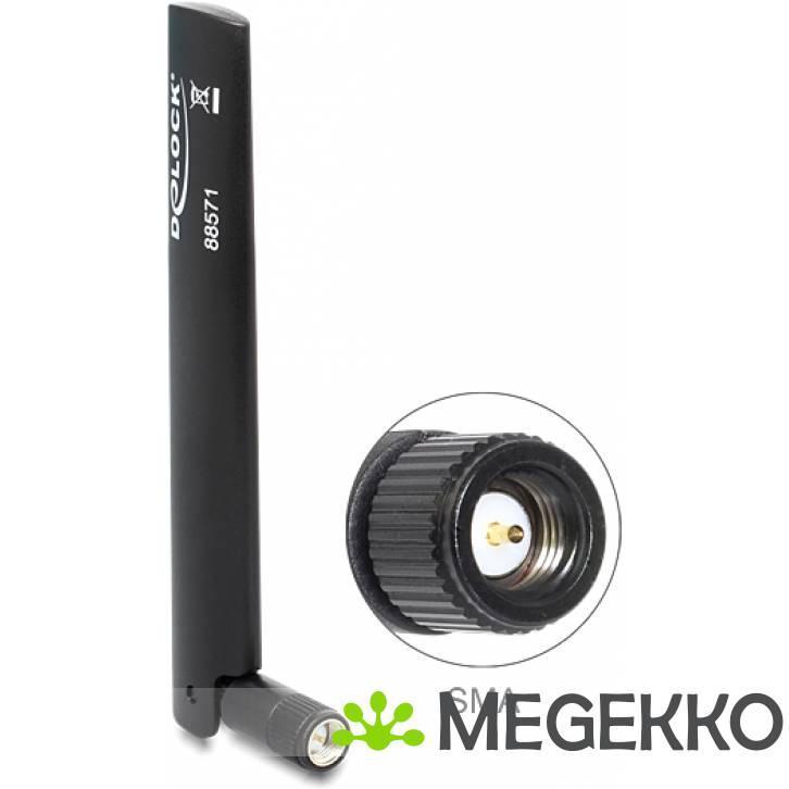 Delock 88571 LTE-antenne SMA -0,8 - 3,0 dBi omnidirectioneel, Computers en Software, Overige Computers en Software, Nieuw, Verzenden