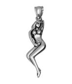 RVS Naakte vrouw ketting hanger - edelstaal, Verzenden, Nieuw