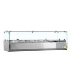 Opzetkoeling gn1/4 - glas opkant vk33-120 | Tefcold | 16498, Verzenden