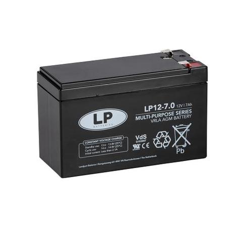 LP VRLA-LP accu 12 volt 7,0 ah LP12-7 VDS (t2), Computers en Software, Noodvoedingen (UPS), Nieuw, Ophalen of Verzenden