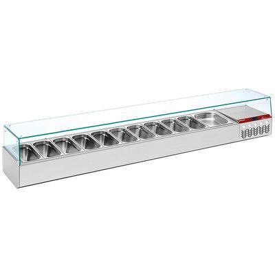 Gekoelde structuur gn 11x1/3, 1x1/9, met rechte ruit |, Zakelijke goederen, Horeca | Keukenapparatuur, Nieuw in verpakking, Verzenden