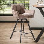 *WOONWINKEL* Draaibare Barstoel Renegade Stof Champagne, Huis en Inrichting, Barkrukken, Verzenden, Nieuw