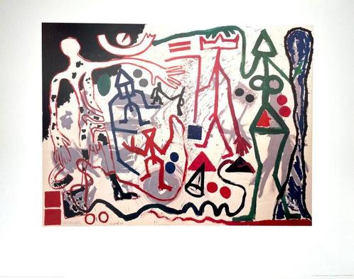 A.R. Penck - TEN X DEN X ZEN (1)- Offset Lithography -, Antiek en Kunst, Antiek | Meubels | Stoelen en Banken