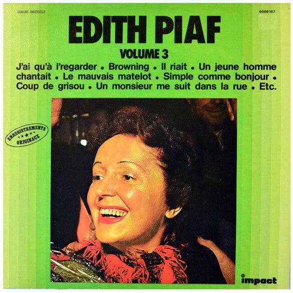 Edith Piaf – Volume 3, Cd's en Dvd's, Vinyl | Rock, Ophalen of Verzenden