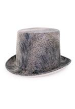 Hoge Hoed Grijs Steampunk Tophat Veren Relief One Size 59 60, Kleding | Heren, Hoeden en Petten, Ophalen of Verzenden, Nieuw