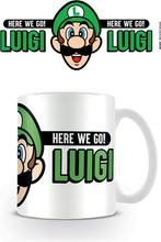 Super Mario Here we go Luigi mug, Nieuw, Verzenden