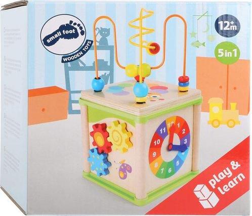 Small Foot - Houten Activiteiten Motoriek Spiraal 5in1, Kinderen en Baby's, Speelgoed | Educatief en Creatief, Nieuw, Verzenden