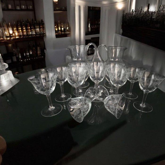 Baccarat, Belle Èpoque - Tafelservies (14) - S744 - Kristal, Antiek en Kunst, Antiek | Glas en Kristal