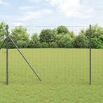 vidaXL Euro Hek Grijs 1.6 x 10 m PVC-gecoat ijzer, Verzenden, Nieuw, IJzer