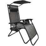 Ligstoel Zero Gravity | Verstelbaar Zonnedak | Nieuw | Sc..., Tuin en Terras, Ophalen of Verzenden, Nieuw, Metaal, Inklapbaar