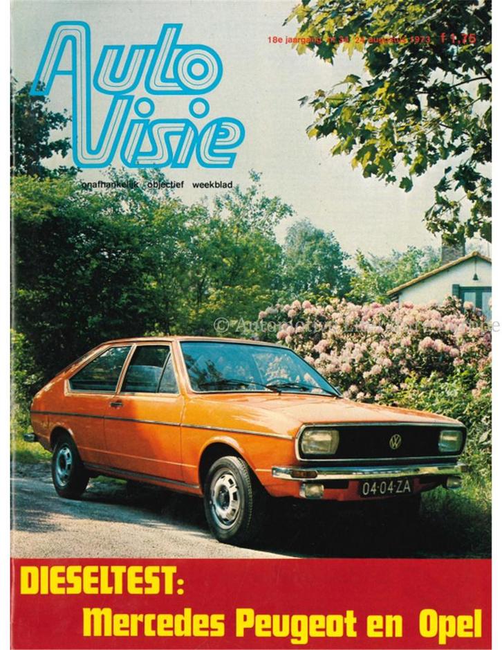 1973 AUTOVISIE MAGAZINE 34 NEDERLANDS, Boeken, Auto's | Folders en Tijdschriften