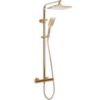 REA Thermostatische regendouche - glans goud - 25 cm - lu..., Ophalen of Verzenden, Nieuw