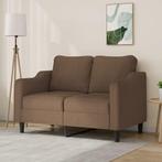 vidaXL Tweezitsbank 120 cm stof bruin, Huis en Inrichting, Verzenden, Minder dan 150 cm, Stof, Nieuw
