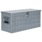 vidaXL Aluminium kist 80x30x35 cm zilverkleurig, Verzenden, Nieuw