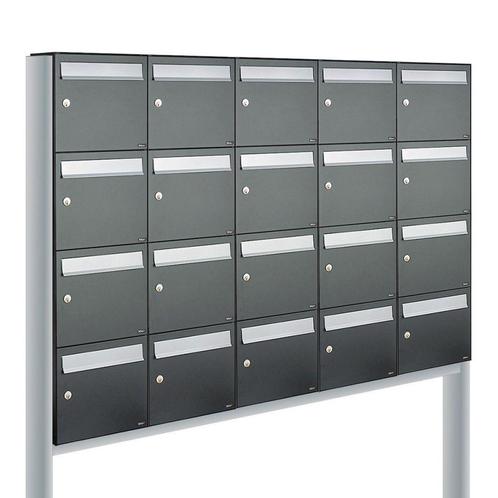 Brievenbusunit Flow set vrijstaand 5-breed, 4-hoog -, Tuin en Terras, Brievenbussen, Nieuw, Verzenden