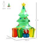 Opblaasbare Kerstdecoratie Met LED-licht, Geschenken, 150 Cm, Diversen, Kerst, Verzenden, Nieuw
