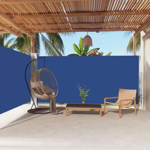 vidaXL Windscherm uittrekbaar 180x600 cm blauw, Tuin en Terras, Zonneschermen, Nieuw, Verzenden