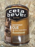 Cetabever zachthout olie transparant - lichtbruin - 0,75..., Doe-het-zelf en Verbouw, Verf, Beits en Lak, Bruin, Nieuw, Ophalen of Verzenden