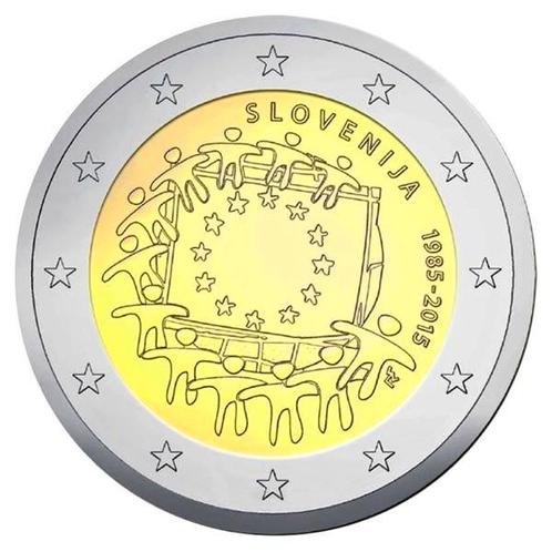 Slovenië 2 Euro Europese Vlag 2015, Postzegels en Munten, Munten | Europa | Euromunten, Verzenden
