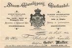 Glasfabrieken en glashandels: oude rekeningen en aandelen, Overige typen, Ophalen of Verzenden, Voor 1920