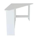 Wit hoekbureau met planken - 102x74 cm - gelamineerd spaa..., Ophalen of Verzenden, Nieuw