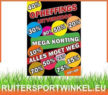 OPHEFFINGSUITVERKOOP! ALLES 50% KORTING beschikbaar voor biedingen