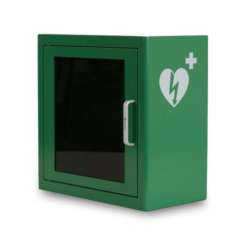 Universele AED wandkast groen met alarm, Diversen, Verpleegmiddelen, Ophalen of Verzenden