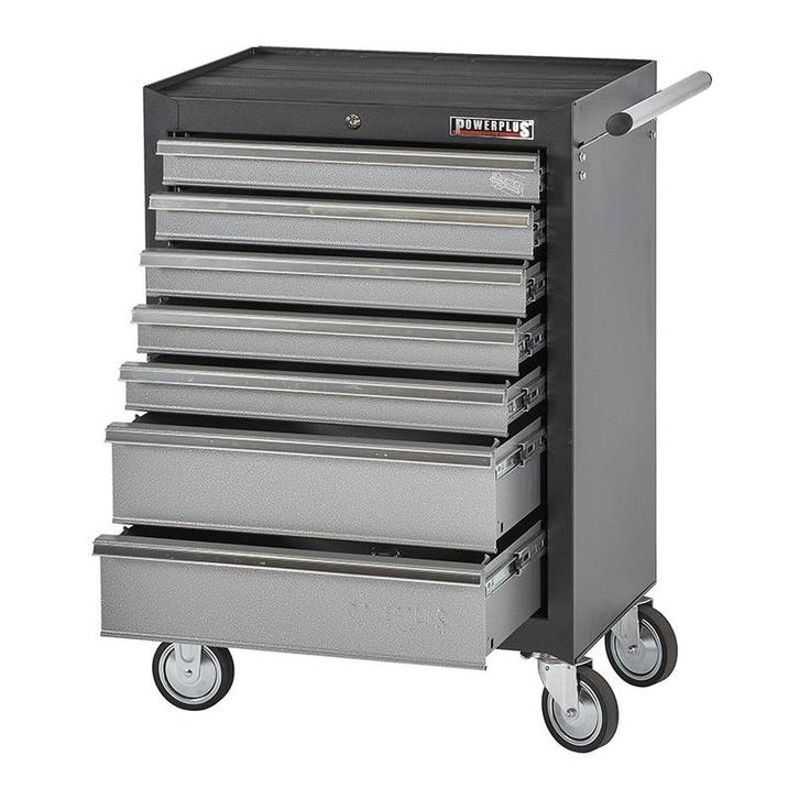 Gereedschapswagen grijs/antraciet, 5 laden gevuld met, Doe-het-zelf en Verbouw, Gereedschap | Handgereedschap, Ophalen of Verzenden