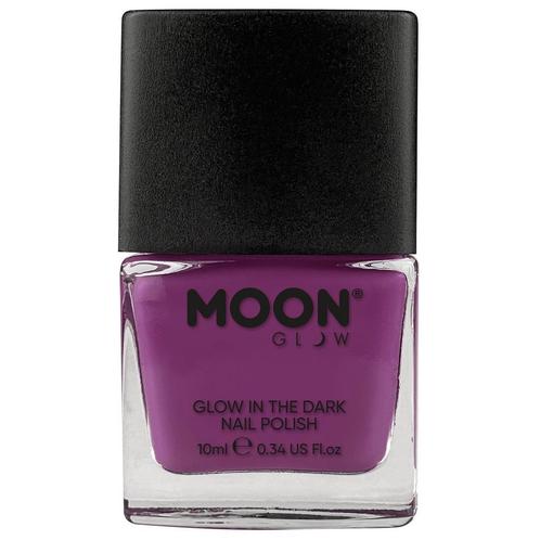 Moon Glow Glow in the Dark Nail Polish Purple 14ml, Hobby en Vrije tijd, Feestartikelen, Nieuw, Verzenden