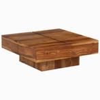 vidaXL Salontafel 80x80x30 cm massief acaciahout, 50 tot 100 cm, Verzenden, Nieuw, 50 tot 100 cm