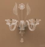 Murano (SECONDO LOTTO) di due pezzi - Kaars wandlamp (2) -, Antiek en Kunst, Antiek | Lampen