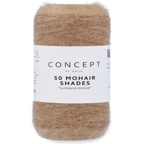 Katia Concept 50 Mohair Shades - 12 beige - Mohair Garen, Hobby en Vrije tijd, Breien en Haken, Ophalen of Verzenden
