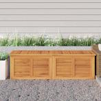 vidaXL Tuinbox met zak 175x50x55 cm massief teakhout, Verzenden, Nieuw