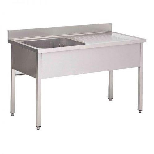 RVS Spoeltafel zonder bodemschap 600 diep - 1 bak, Zakelijke goederen, Horeca | Keukenapparatuur, Nieuw zonder verpakking, Ophalen of Verzenden