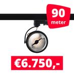 *TIP* 90X LED Track Spot Barra Zwart Dim-To-Warm + 90M Rails, Ophalen of Verzenden