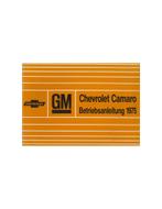 1975 CHEVROLET CAMARO INSTRUCTIEBOEKJE DUITS, Auto diversen, Handleidingen en Instructieboekjes