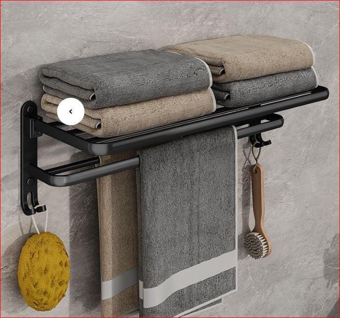 Handdoekrek Easytowel - opvouwbaar - zwart, Huis en Inrichting, Badkamer | Badkamermeubels, Overige typen, Nieuw, Ophalen of Verzenden