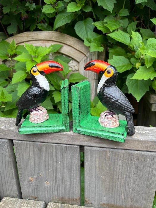 Decoratief ornament (2) - Pair of Vintage Cast Iron Toucan, Antiek en Kunst, Curiosa en Brocante