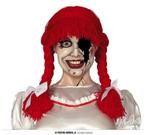 Halloween Pruik Pop Rood, Verzenden, Nieuw
