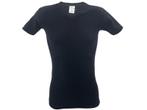 SQOTTON® V-hals T-shirt - Zwart, Kleding | Heren, Ondergoed, Verzenden