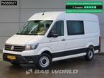 Volkswagen Crafter 140pk Dubbel Cabine L3H3 Trekhaak Airco E, Stof, Gebruikt, Euro 6, Volkswagen