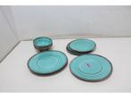 Bo-Camp - Servies - Halo - 12 Stuks - Aqua, Verzenden, Zo goed als nieuw