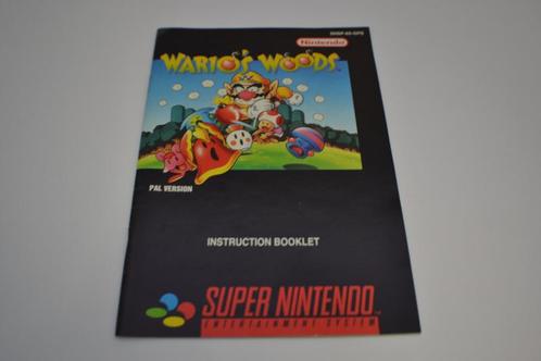 Warios Woods (SNES GPS MANUAL), Spelcomputers en Games, Spelcomputers | Nintendo Consoles | Accessoires, Zo goed als nieuw, Verzenden