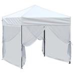 Partytent inklapbaar met zijwanden 2x2 m wit (Overige), Huis en Inrichting, Verzenden, Nieuw