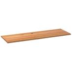 vidaXL Tafelblad rechthoekig 240x80x4,2cm massief eikenhout, Huis en Inrichting, Tafels | Eettafels, Verzenden, Nieuw