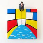 Dario Assisi - (Fat) Magritte in the Mondrian world 3d -