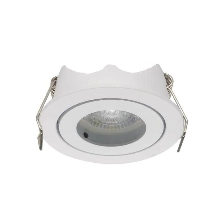 MR11 Inbouwspot rond kantelbaar wit gatmaat Ø48, Huis en Inrichting, Lampen | Plafondlampen, Nieuw, Verzenden